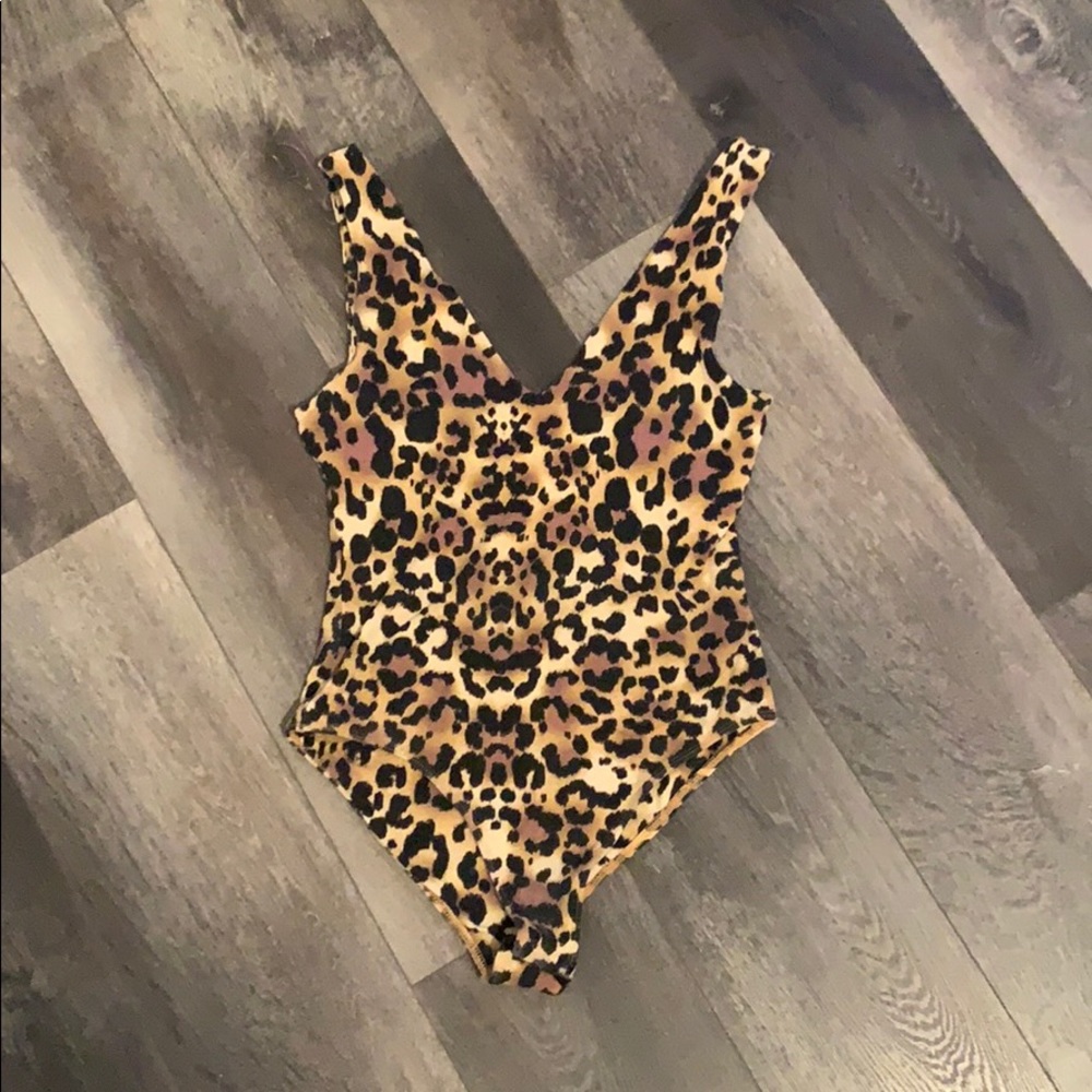 Cheetah print body suit